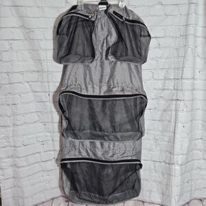 RuMe Garment Travel Organizer Bag Gray Foldable Hanging Storage Lightweight